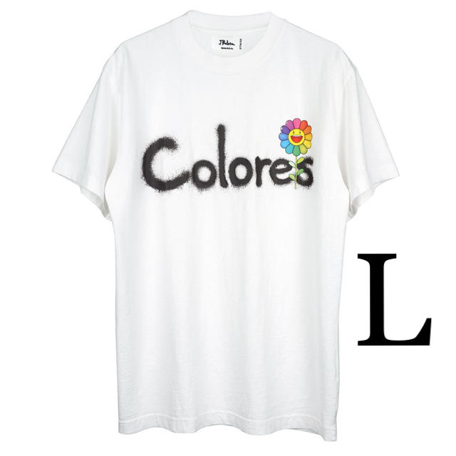 J Balvin 村上隆　COLORES Tシャツ　白　Lサイズ