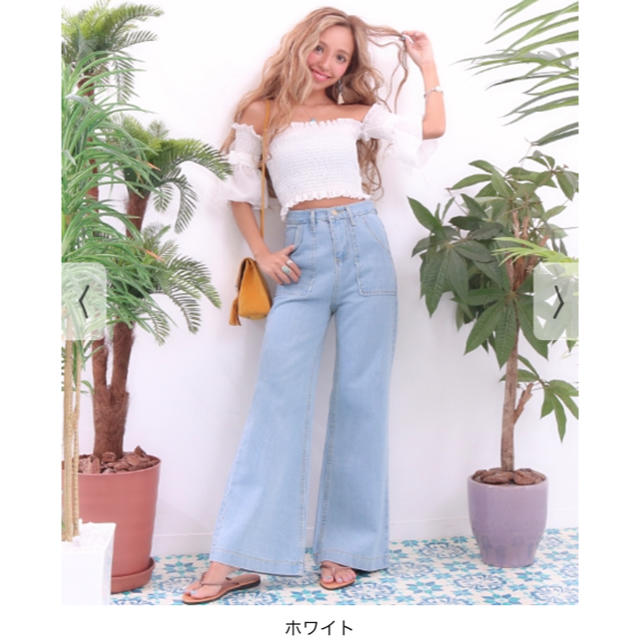 ANAP(アナップ)の※新品未使用※ANAP♡袖リボンシャーリングオフショルダートップス レディースのトップス(カットソー(半袖/袖なし))の商品写真