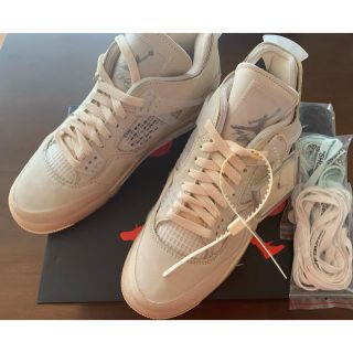 ナイキ(NIKE)の27cm OFF-WHITE × NIKE WMNS AIR JORDAN 4 (スニーカー)