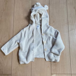 ベビーギャップ(babyGAP)のGAP フード付きセーター　6-12months(ニット/セーター)