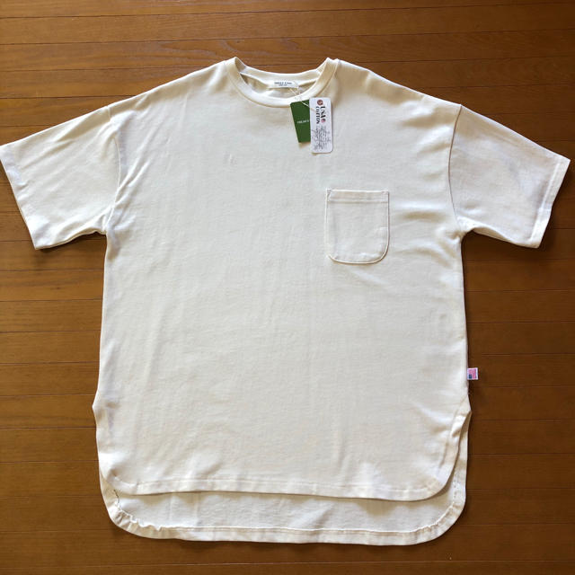 FREAK'S STORE(フリークスストア)の【pino様専用】FREAK'S STORE 白　USAコットンビッグTシャツ レディースのトップス(Tシャツ(半袖/袖なし))の商品写真