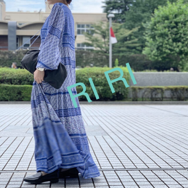 お取り置き中 L'Appartement Dress 〈BLUE BOHEME〉