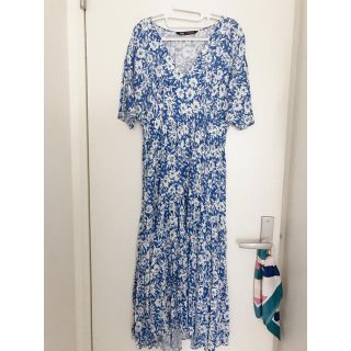 ザラ(ZARA)のZARA ブルーワンピース(ロングワンピース/マキシワンピース)