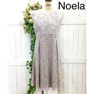 ノエラ(Noela)の美品♡ ノエラ　花刺繍　レースワンピース(ひざ丈ワンピース)