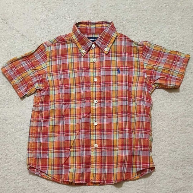 Ralph Lauren(ラルフローレン)のラルフローレン チェックシャツ 110 キッズ/ベビー/マタニティのキッズ服男の子用(90cm~)(Tシャツ/カットソー)の商品写真