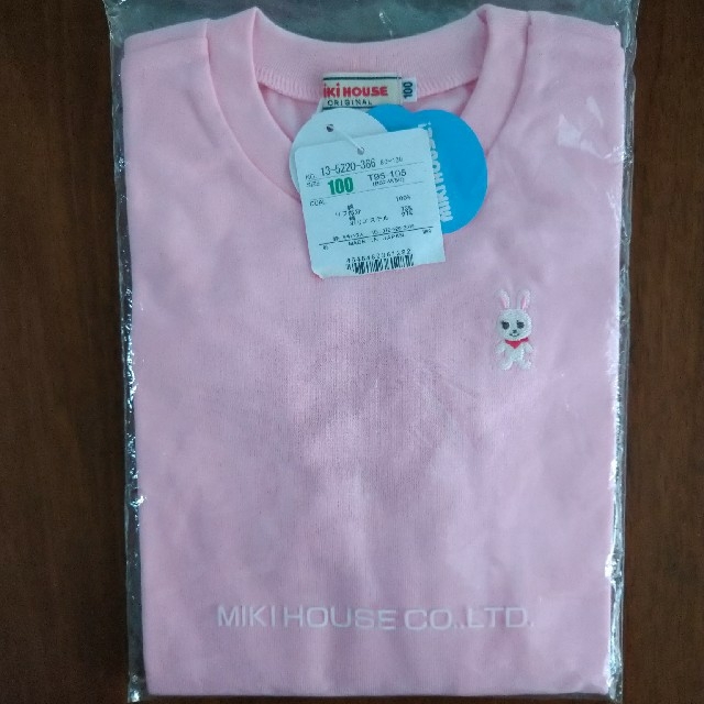 mikihouse(ミキハウス)のミキハウス　Ｔシャツ　半袖　ｔシャツ　100　新品 キッズ/ベビー/マタニティのキッズ服女の子用(90cm~)(Tシャツ/カットソー)の商品写真