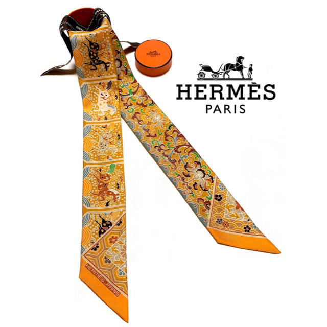 Hermes(エルメス)のHERMES♡新品未使用 エルメス 王室のコレクション♡ ツイリー希少レア！ レディースのファッション小物(バンダナ/スカーフ)の商品写真