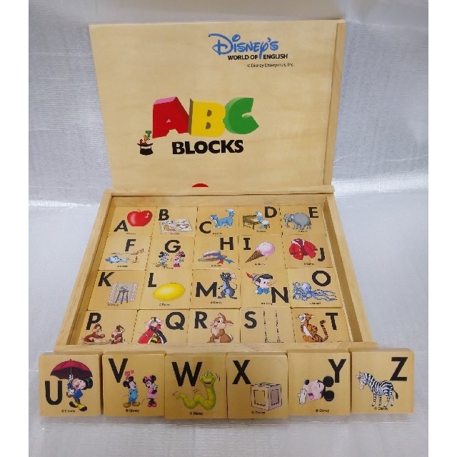 Disney(ディズニー)のディズニー英語システム ABCブロック キッズ/ベビー/マタニティのおもちゃ(積み木/ブロック)の商品写真