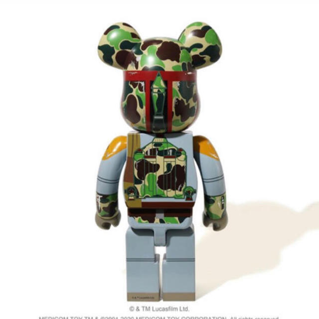 A BATHING APE(アベイシングエイプ)のSTAR WARS X BAPE ABC CAMO BOBA FETT エンタメ/ホビーのおもちゃ/ぬいぐるみ(キャラクターグッズ)の商品写真