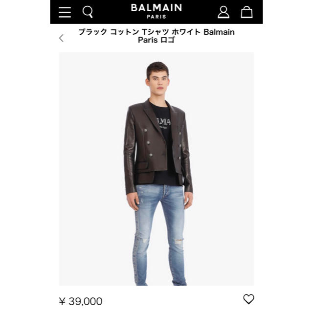 正規品【1回着用のみ】バルマン BALMAIN PARIS  Mサイズ