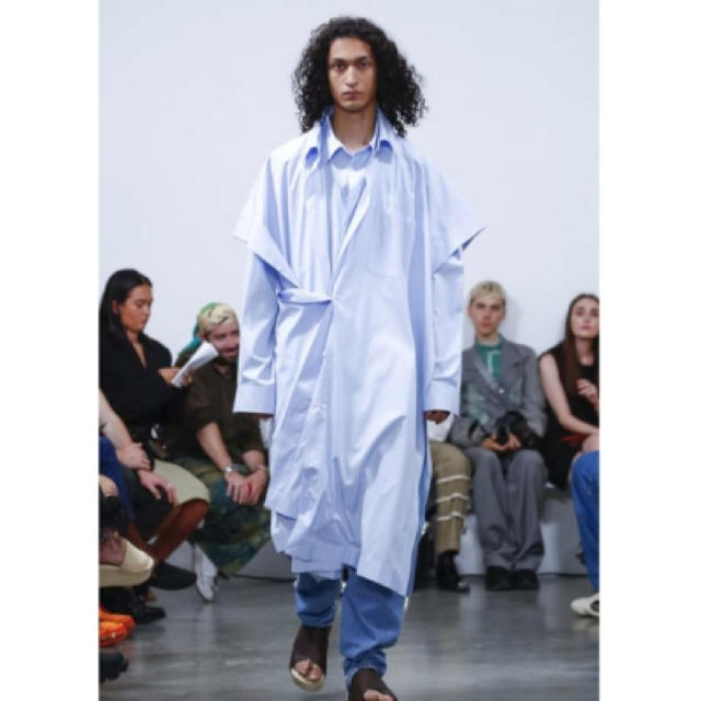 HED MAYNER SQUARE BUTTONED LONG SHIRT 新着 18760円 store