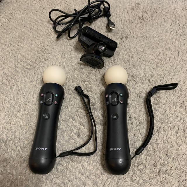 PS MOVE モーションコントローラー２本、PSカメラ