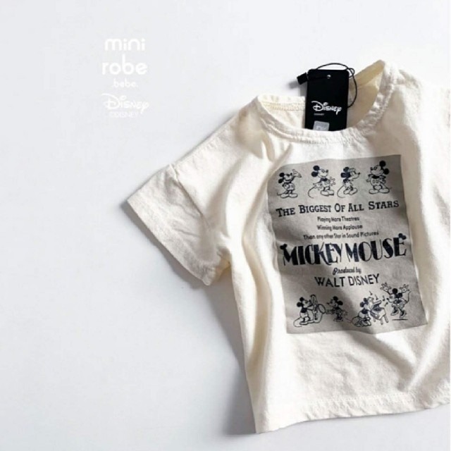 こども ビームス(コドモビームス)のclassic mickey T-shirt ◆White M◆ キッズ/ベビー/マタニティのベビー服(~85cm)(Ｔシャツ)の商品写真