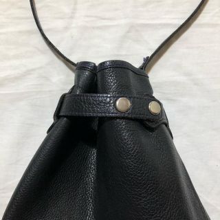 KENZO ケンゾー レザーポシェット 巾着 ショルダーバッグ ミニバッグ