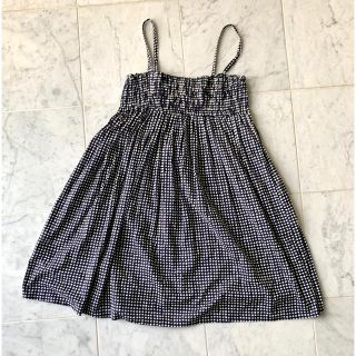 クチャ(cuccia)の【クチャ】美品　ストラップ　水玉　ドット　ワンピース　cuccia(ひざ丈ワンピース)