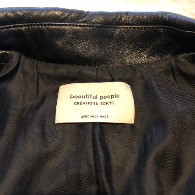 beautiful people(ビューティフルピープル)の😊様専用　beautiful people ライダースジャケット150 レディースのジャケット/アウター(ライダースジャケット)の商品写真