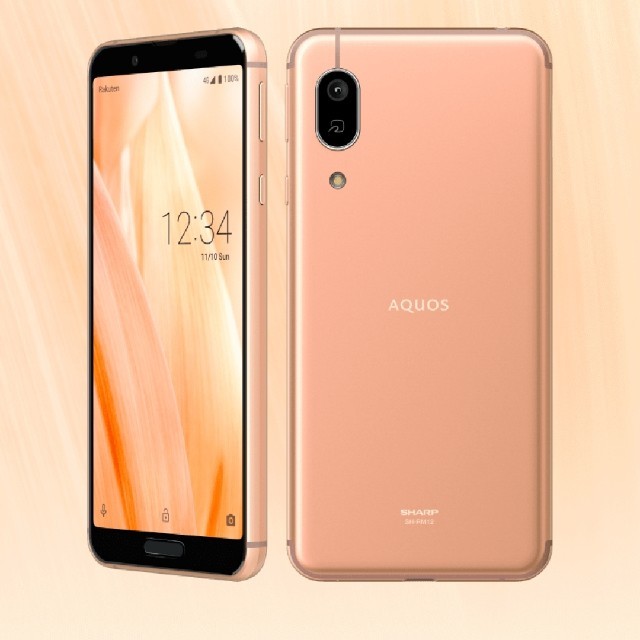 AQUOS(アクオス)の【新品未開封】AQUOS sense3 lite（色:ライトカッパー） スマホ/家電/カメラのスマートフォン/携帯電話(スマートフォン本体)の商品写真