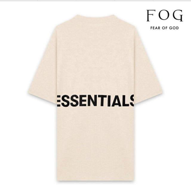 新品　ESSENTIALS バックプリント　ホワイト 白　FEAR OF GOD