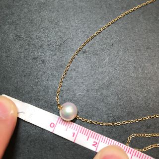 MIKIMOTO - 美品 ミキモト K18 一粒パール ネックレスの通販 by の