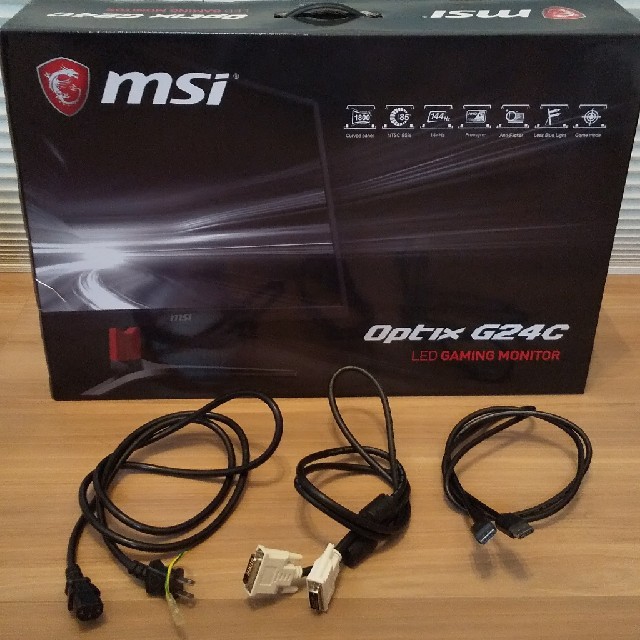 144hz 湾曲 ゲーミング モニター ディスプレイ MSI G24C スマホ/家電/カメラのPC/タブレット(ディスプレイ)の商品写真