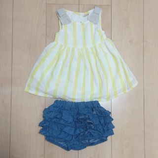 プティマイン(petit main)の子供服　女の子　ワンピース　ブルマ　まとめ　90　80(ワンピース)