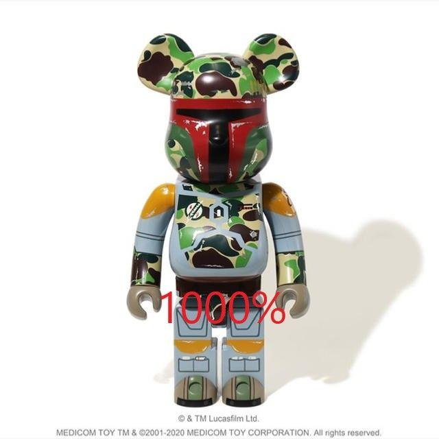 A BATHING APE(アベイシングエイプ)のBAPE ABC CAMO BOBA FETT BE@RBRICK 1000% エンタメ/ホビーのフィギュア(その他)の商品写真