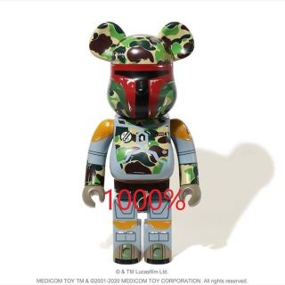 アベイシングエイプ(A BATHING APE)のBAPE ABC CAMO BOBA FETT BE@RBRICK 1000%(その他)