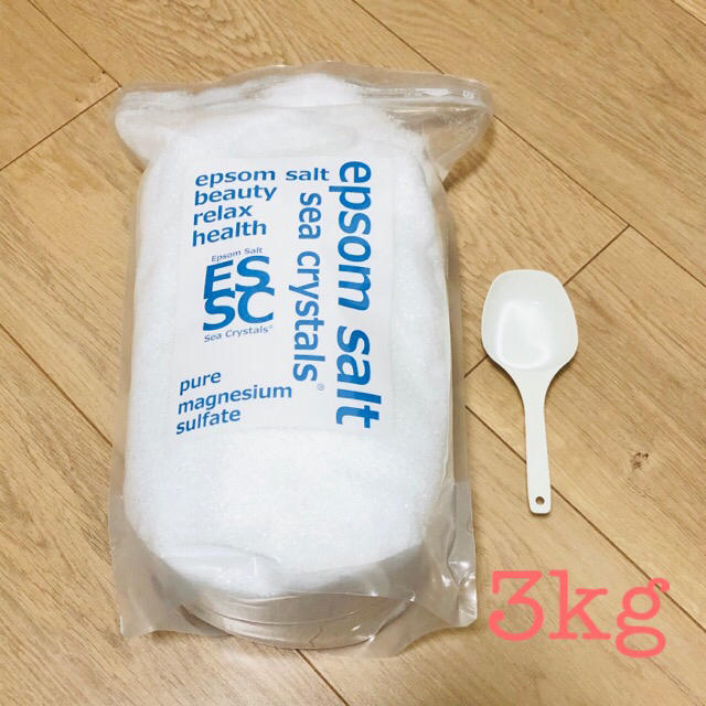 【新品・未使用品】エプソムソルト 3kg 計量スプーン付  コスメ/美容のボディケア(入浴剤/バスソルト)の商品写真