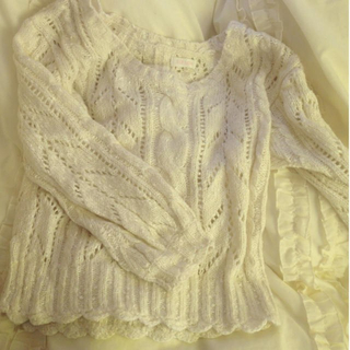 リズリサ(LIZ LISA)のLIZLISA ゆる白セーター(ニット/セーター)