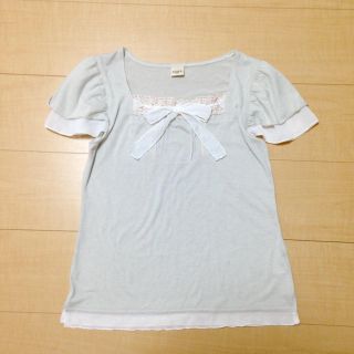 アクシーズファム(axes femme)のリボントップス(Tシャツ(半袖/袖なし))