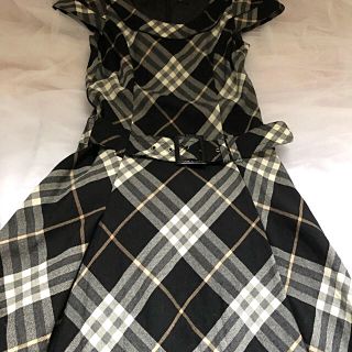 バーバリーブルーレーベル(BURBERRY BLUE LABEL)のバーバリーブルーレーベル　３８　美品　ワンピース(ひざ丈ワンピース)