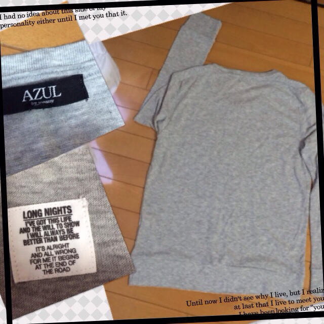 AZUL by moussy(アズールバイマウジー)のWA久様お取り置き AZUL★ロンT メンズのトップス(Tシャツ/カットソー(七分/長袖))の商品写真