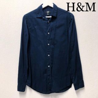 エイチアンドエム(H&M)のH&M メンズ シャツ ネイビー(シャツ)