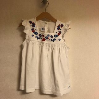 プチバトー(PETIT BATEAU)のプチバトー トップス ノースリーブ 8ans/128cm(Tシャツ/カットソー)