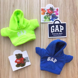 ギャップ(GAP)の《新品、未使用》GAP ガチャ ガチャガチャ パーカー 黄緑 青 かわいい(ぬいぐるみ)