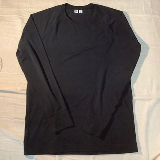 ユニクロ(UNIQLO)のユニクロU ウルトラストレッチドライクルーネックＴ 長袖(Tシャツ/カットソー(七分/長袖))