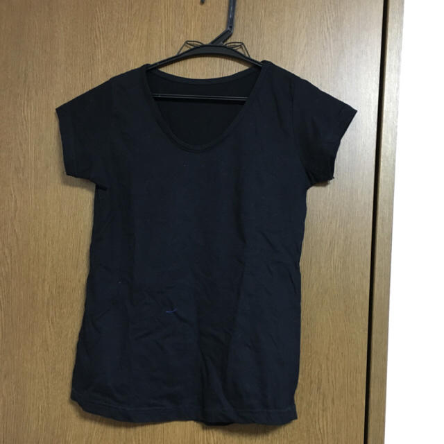 黒半袖シャツ レディースのトップス(Tシャツ(半袖/袖なし))の商品写真