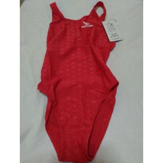 競泳水着　ウロコ赤　4xl(水着)