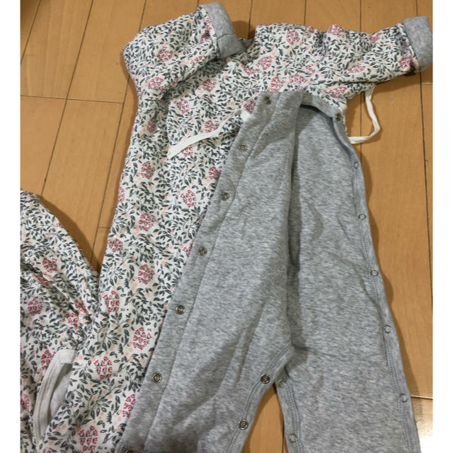 PETIT BATEAU(プチバトー)のプチバトーロンパースセット キッズ/ベビー/マタニティのベビー服(~85cm)(ロンパース)の商品写真