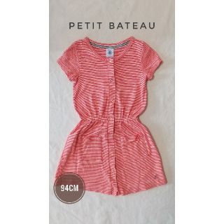 プチバトー(PETIT BATEAU)のプチバトー　ワンピース　ボーダー　94cm(ワンピース)