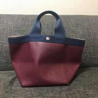 エルベシャプリエ(Herve Chapelier)のエルベシャプリエ 707gp オベルジーヌ×ネイビー(トートバッグ)