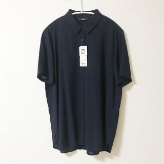 UNIQLO - ユニクロ レーヨンブラウス Lサイズ(半袖)【新品・未使用