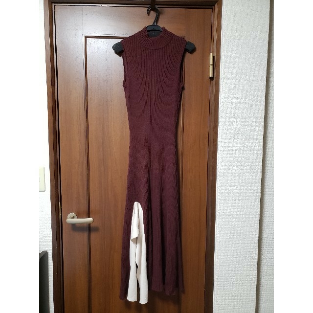 herlipto♡High neck knit long dress