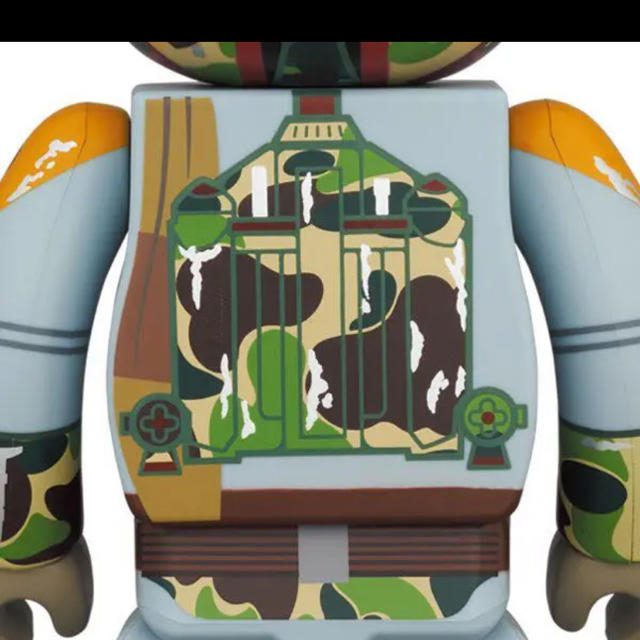 A BATHING APE(アベイシングエイプ)のBE@RBRICK BAPE(R) BOBA FETT 100％ & 400％ エンタメ/ホビーのおもちゃ/ぬいぐるみ(キャラクターグッズ)の商品写真