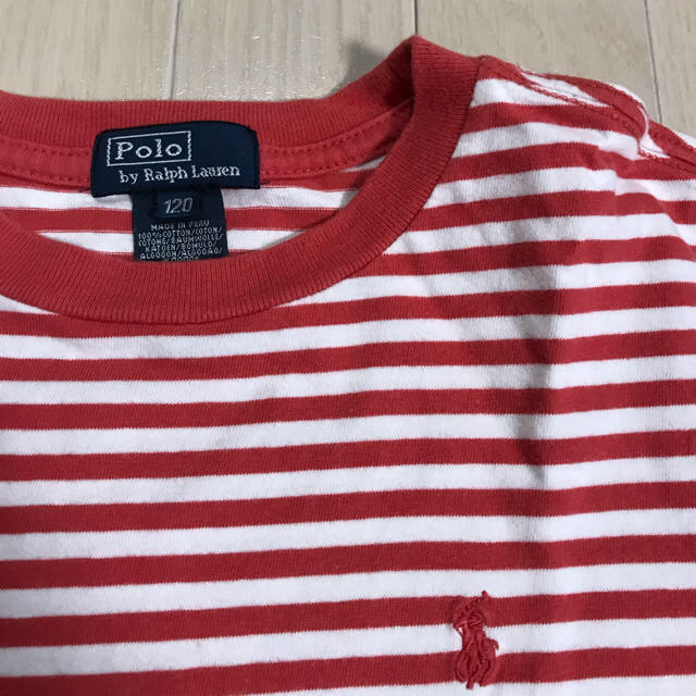 Ralph Lauren(ラルフローレン)のラルフローレン　ボーダーTシャツ、オレンジポロシャツ キッズ/ベビー/マタニティのキッズ服男の子用(90cm~)(Tシャツ/カットソー)の商品写真