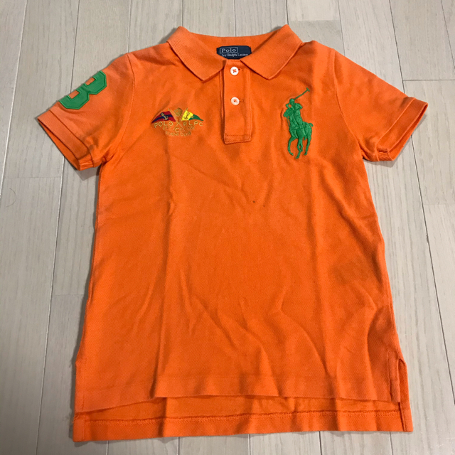 Ralph Lauren(ラルフローレン)のラルフローレン　ボーダーTシャツ、オレンジポロシャツ キッズ/ベビー/マタニティのキッズ服男の子用(90cm~)(Tシャツ/カットソー)の商品写真