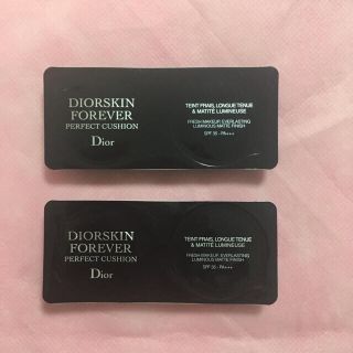 ディオール(Dior)のディオール クッションファンデサンプル 010✖️2個(ファンデーション)