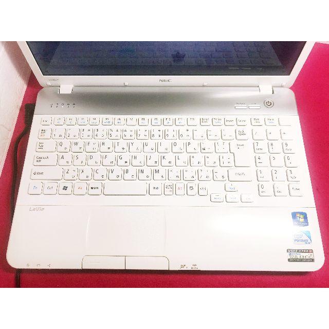 6かわいい❤︎NECホワイトノートパソコン❤︎Win10❤︎Wi-Fi◎ スマホ/家電/カメラのPC/タブレット(ノートPC)の商品写真