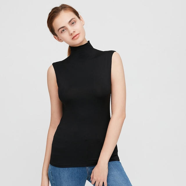 ユニクロ エアリズム UVカットハイネックT （ノースリーブ）XL 2点セット UNIQLO - ユニクロ☆エアリズムUVカットハイネックT