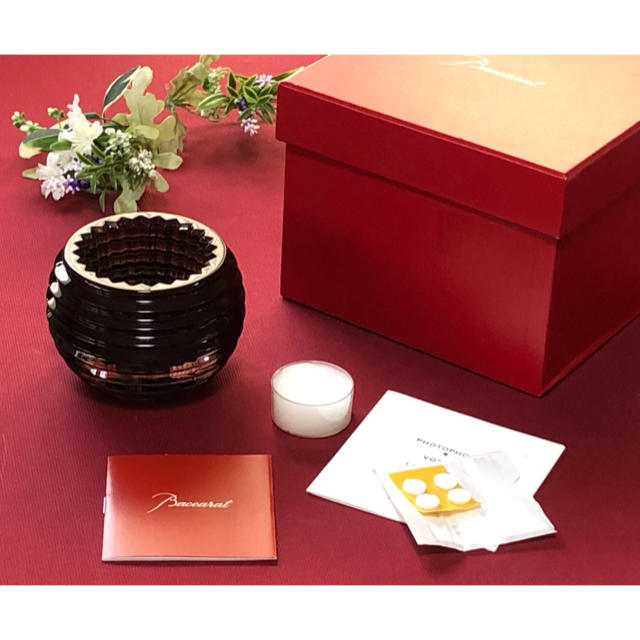 Baccarat バカラ アイキャンドルホルダー クリスタル ☆訳あり stuff